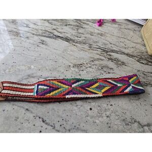 Vintage 2" Wide Woven Camera Strap Aztec Geometric‎ Hippie SLR Camera Neck Strap